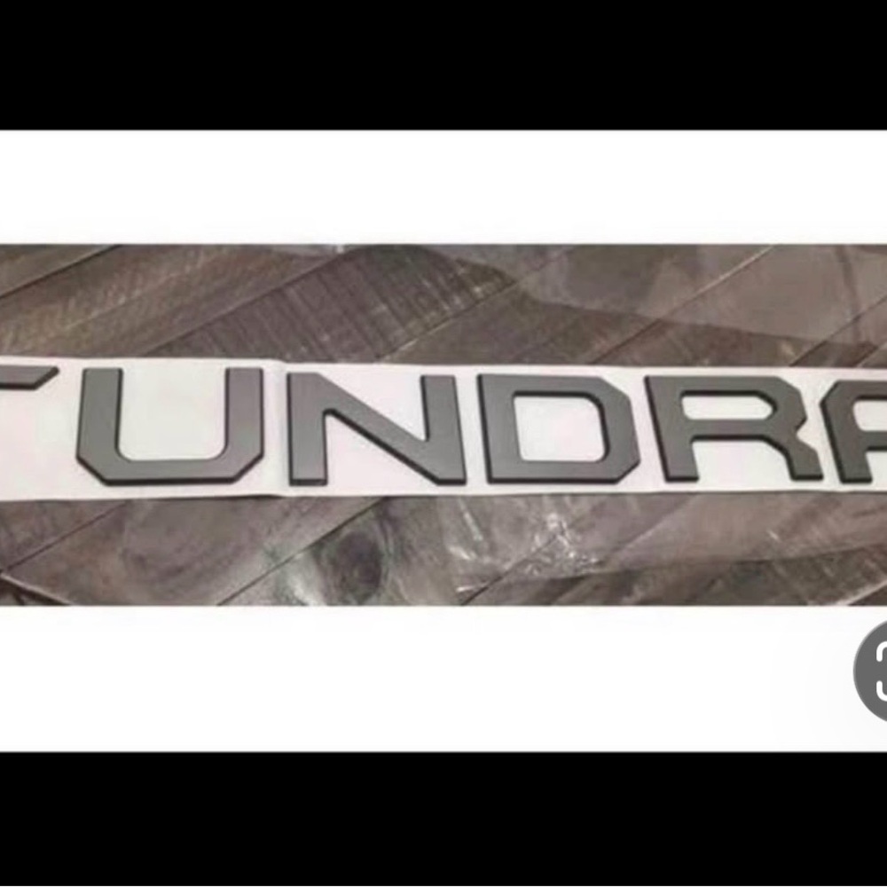 2022-2025 Tundra Tailgate Letter Inserts (gray)